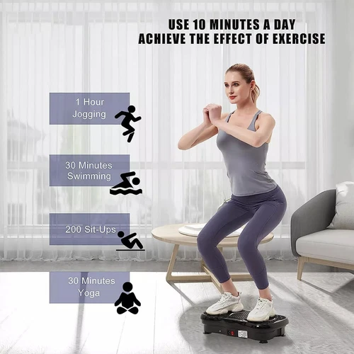 Vibration Plate Exercise Machine Whole Body Workout Lose Weight Fitness Machine - Picture 13 of 15
