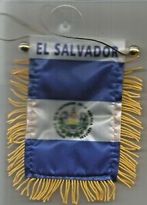 NICARAGUA MINI BANNER FLAG GREAT FOR CAR & HOME WINDOW MIRROR HANGING