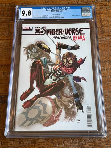 EDGE OF SPIDER-VERSE #1 CGC 9.8 HUMBERTO RAMOS 1:25 RI VARIANT SPIDER-MAN ARANA