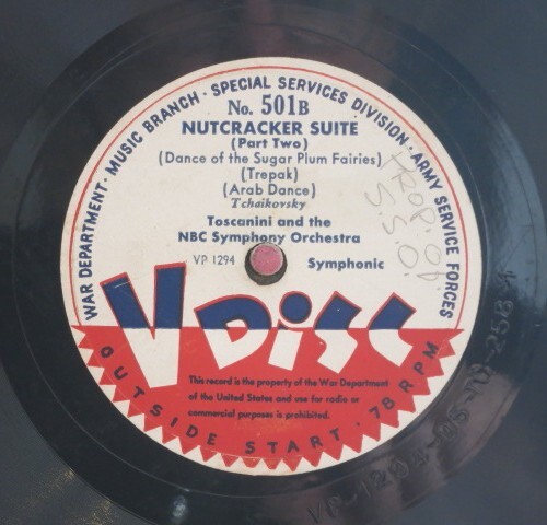 Toscanini 78RPM / Nutcracker Suite (Part 1 & 2) / VDISC No.501 (92-0225-MT) - Bild 2 von 4