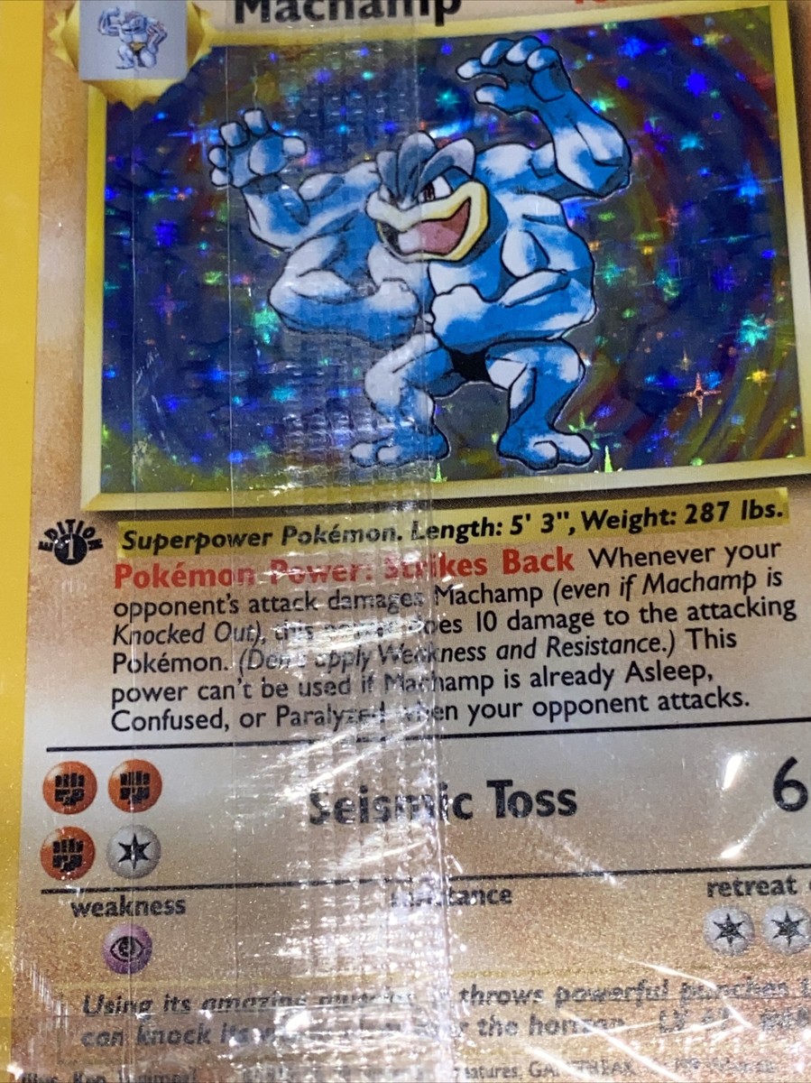 1999 Machamp 8/102 Holographic Base Set Pokemon Card - Ultra Rare SEALED  1st Ed | eBay