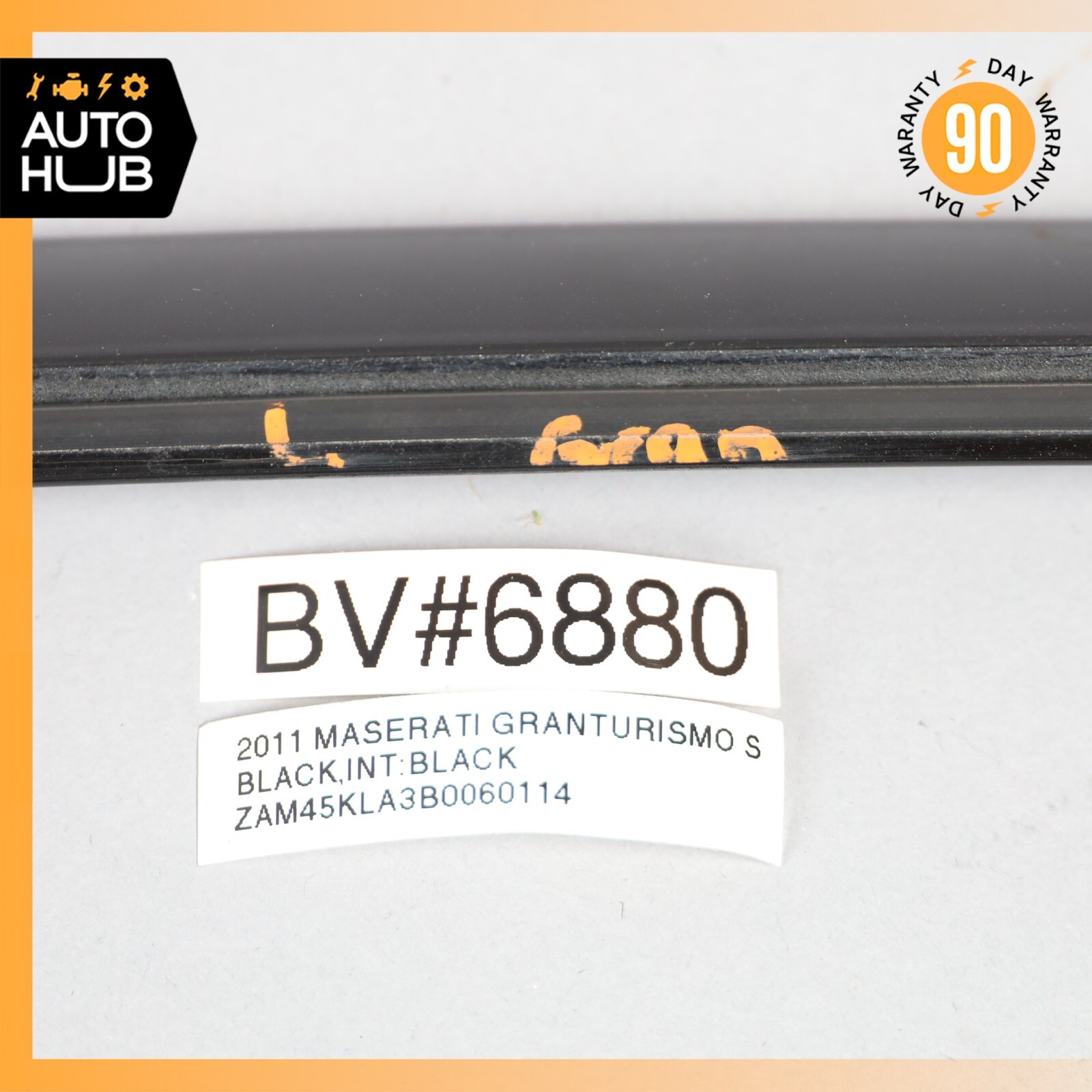Maserati GranTurismo M145 Roof Drip Rail Door Upper Molding Left Side Trim OEM