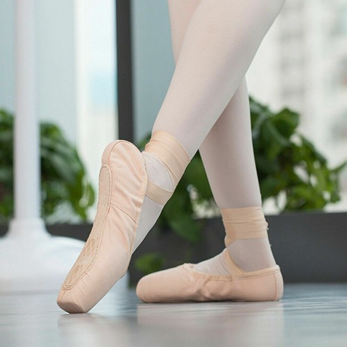 Professional Ballet Pointe Shoes Girls Women Ladies Satin Ballet Shoes Toe pad - Picture 5 of 20
