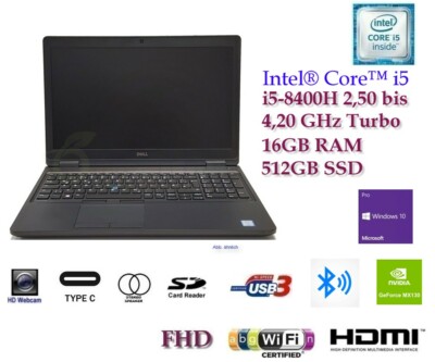 Dell Latitude 5591 i5-8400H 16GB 512GB SSD WIN10PRO FHD NVIDIA  CAM 15,6 Zoll