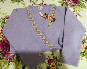 lilac cardigan baby girl