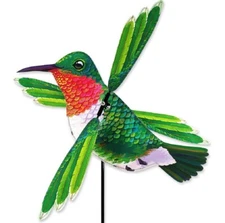 23" Hummingbird Whirligig Wind Spinner -Yard Stake by Premier Kites #21945