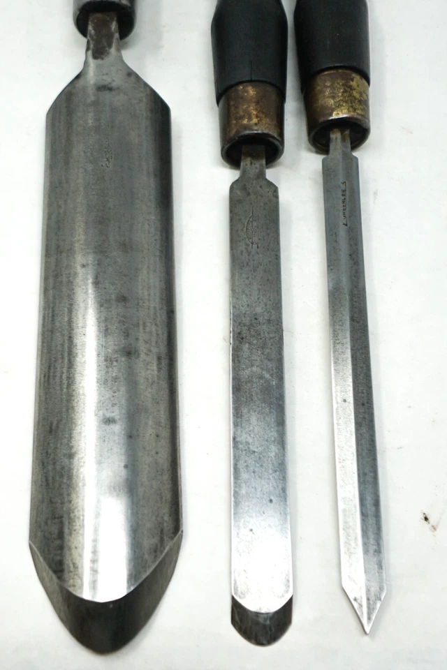 Набор [3] винтажных деревообрабатывающих долот Greenlee - Изображение 3 из 4