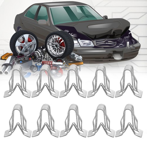 25PCS Metal Fastener Clips 1/2" X 5/8" For Car Dash Panel Retainer Moulding Trim - Picture 9 of 12