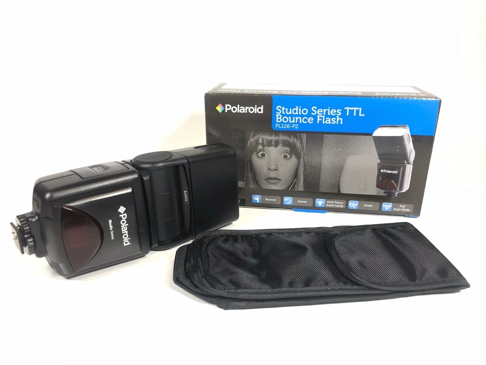 Polaroid PL126-PZ Studio Series Digital TTL Shoe Mount Bounce Flash For Nikon - Image 4 of 4