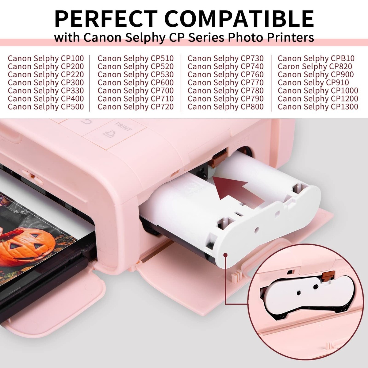 KP-108IN CP1300 Ink and Paper Compatible for Canon Selphy CP1300