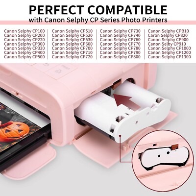 KP-108IN CP1300 Ink and Paper Compatible for Canon Selphy CP1300