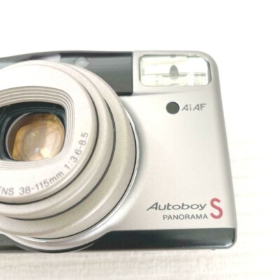 Canon Autoboy S 35mm Point & Shoot Film Camera Silver FROM Canon Autoboy S 35mm Point & Shoot Film Camera Silver FROM