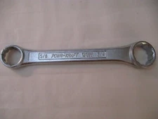 Powr Kraft Double Box End Wrench 5/8" And 3/4" 12 Point USA