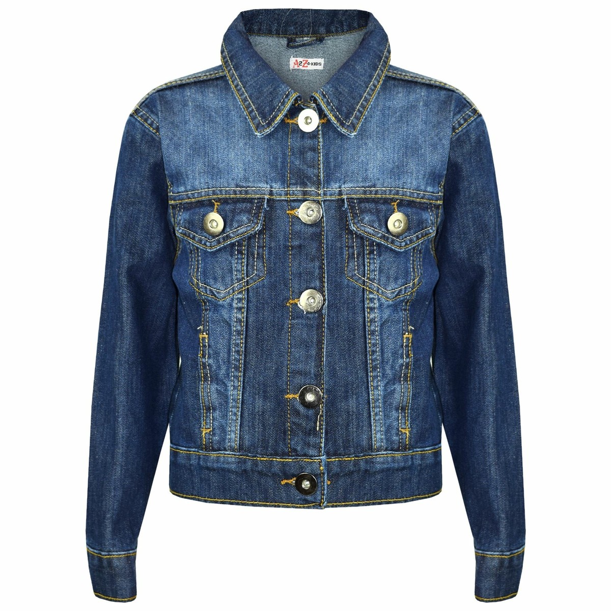 Kids Girls Jackets Designer Denim Style Fashion Blue Jeans Jacket