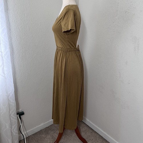 Free People Beach Castaway Midi dress Dark Yellow Women Small Open Back Stretch - Bild 4 von 10