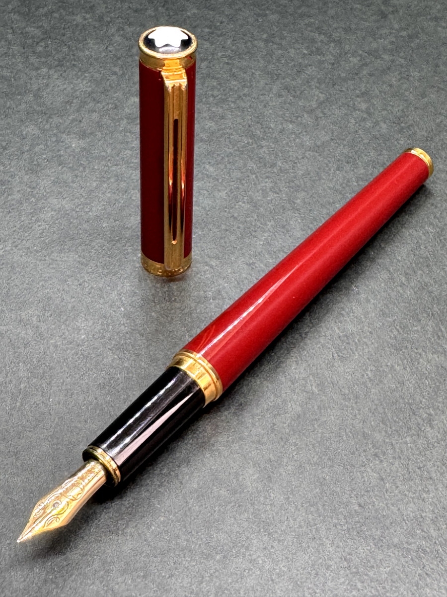MONTBLANC Noblesse Oblige Burgundy Bordeaux GT Fountain Pen 14K