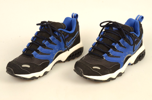 NEW w/o Box Nike 040507 QS Mens Trail Running Shoes in Blue Black & White Size 8 - Picture 2 of 5