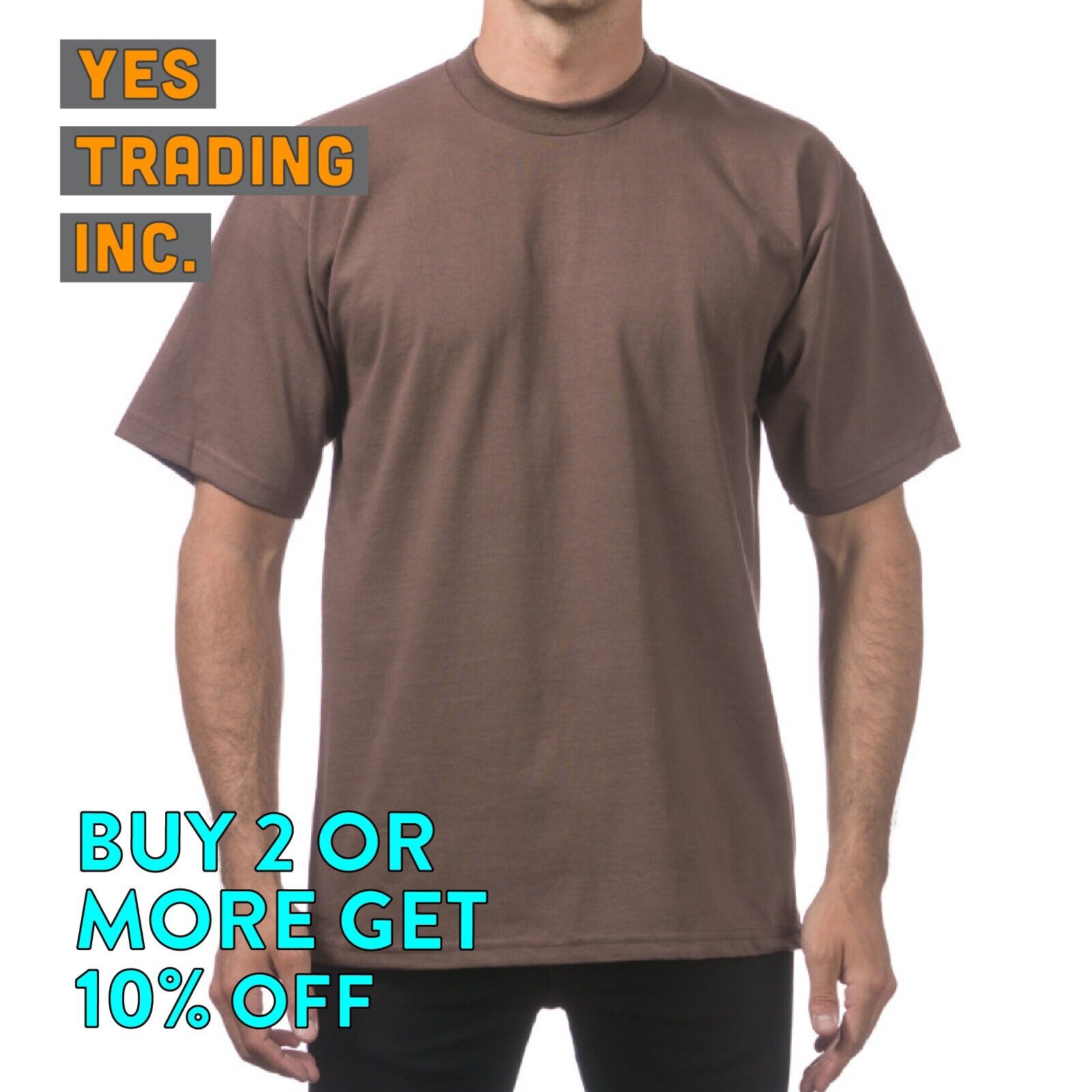 PROCLUB PRO CLUB MENS PLAIN T SHIRT HEAVYWEIGHT SHIRTS SHORT SLEEVE TEE BIG TALL - Picture 10 of 33