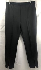 Nine West Skinny Women’s Size XL Notched Front Dress Leggings Poly SPdX Black