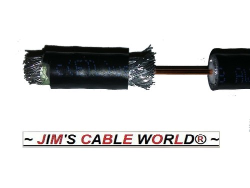 JIMSCABLEWORLD 4 Ft Digital HD Quality Black 75Ω Tri-Shield RG~6 coaxial Cable - Picture 10 of 23