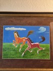 ORIGINAL Oil Painting Art & Chinese Horse Zodiac Beautiful Colorful  — photo 7
