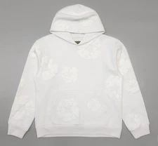 Denim Tears Mono Cotton Wreath Hoodie White Sz Large  NEW