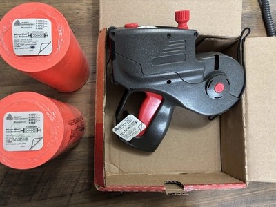 Avery Dennison Monarch 1151 Label Gun w/ 2 Label Rolls & 2 Ink Rollers NEW
