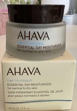 AHAVA Essential Day Moisturizer 1.7oz/50mL FULL SZ EXP 3/2028 SEALED BOX $58