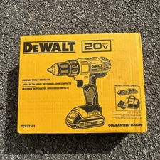 New DEWALT DCD771C2 20V MAX Li-Ion 1/2 in. Cordless Drill/Driver Kit (1.3 Ah)