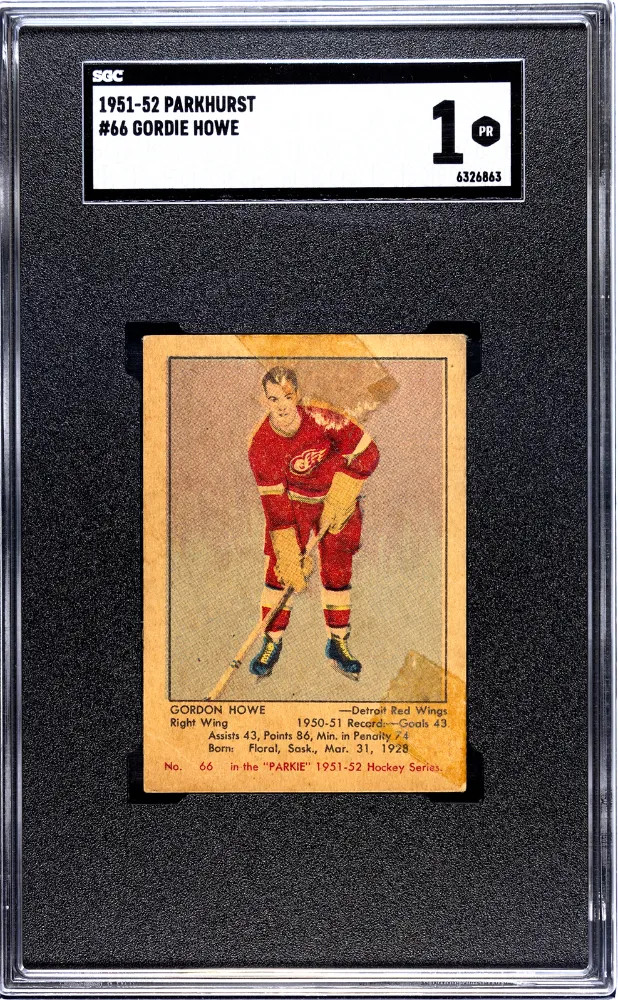 1951 Parkhurst Gordie Howe #66 SGC 1