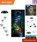 Exquisite Solar Wind Chimes - Color-Changing Owl Leds for Outdoor Elegance