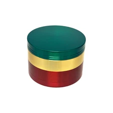 2.1" 4 Layer Metal Tobacco Crusher Hand Muller Smoke Herbal Grinder Rasta