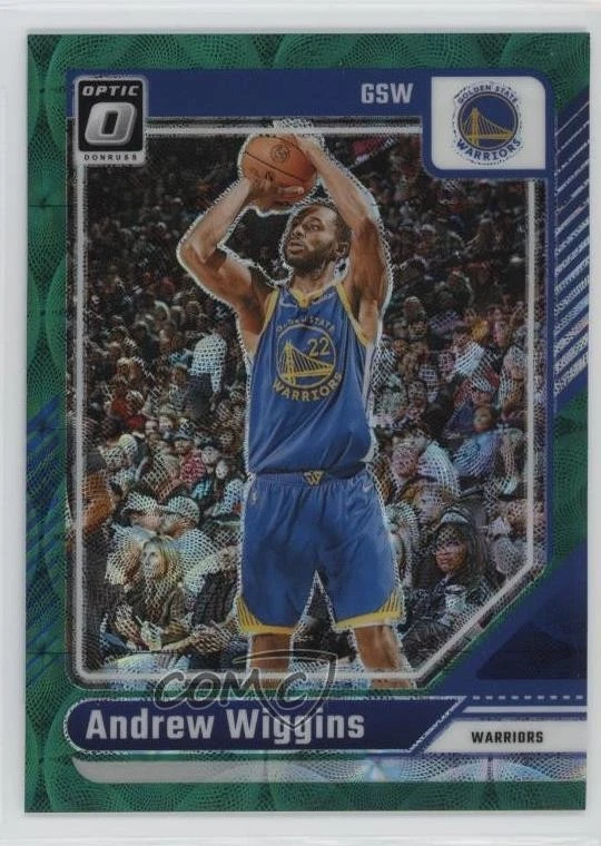 2024-25 Donruss Optic Andrew Wiggins #17 International Green Prizm /25