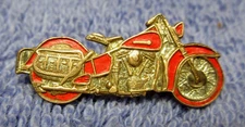 Vntg 1950s Harley-Davidson Motorcycle Original 1 1/8" Panhead Hat Jacket Pin Old