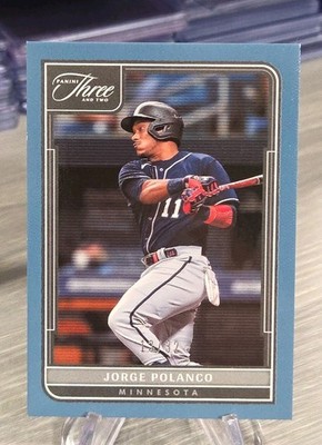 Jorge Polanco 2022 Panini Three and Two Full Count /32 #61 Twins/Mets