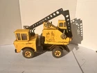 Tonka Vintage Pressed Steel Crane Truck Construction Vehicle Toy Yellow Black
