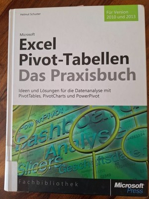 ''Microsoft Excel Pivot-Tabellen Das Praxisbuch'' Helmut Schuster Microsoft Press