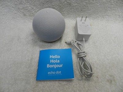 Amazon Echo Dot Smart Speaker C4E8S3 w/ Power Adapter and Manual