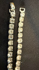 Sparkling Vintage Prong Set Clear Rhinestone Drop Dangling Choker Necklace — photo 4