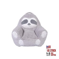 Toddler Plush Character Kids Chair Comfy Pillow Chair for Boys and Girls, Sloth