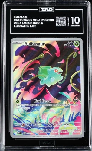 Bulbasaur 133/132 TAG 10 IR Mega Evolution English