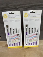 2 Pack x5pc Wilton DECORATING Brush SET Food Safe Cake Cookie Decorating New