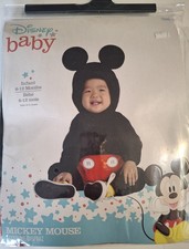 NEW Disney Baby Mickey Mouse Costume Infant 6-12 Months Halloween 2 Pieces