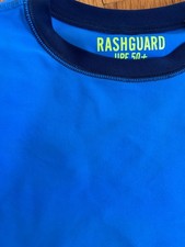 Crewcuts Blue Boys Rash Guard Size 6-7, UPF 50 