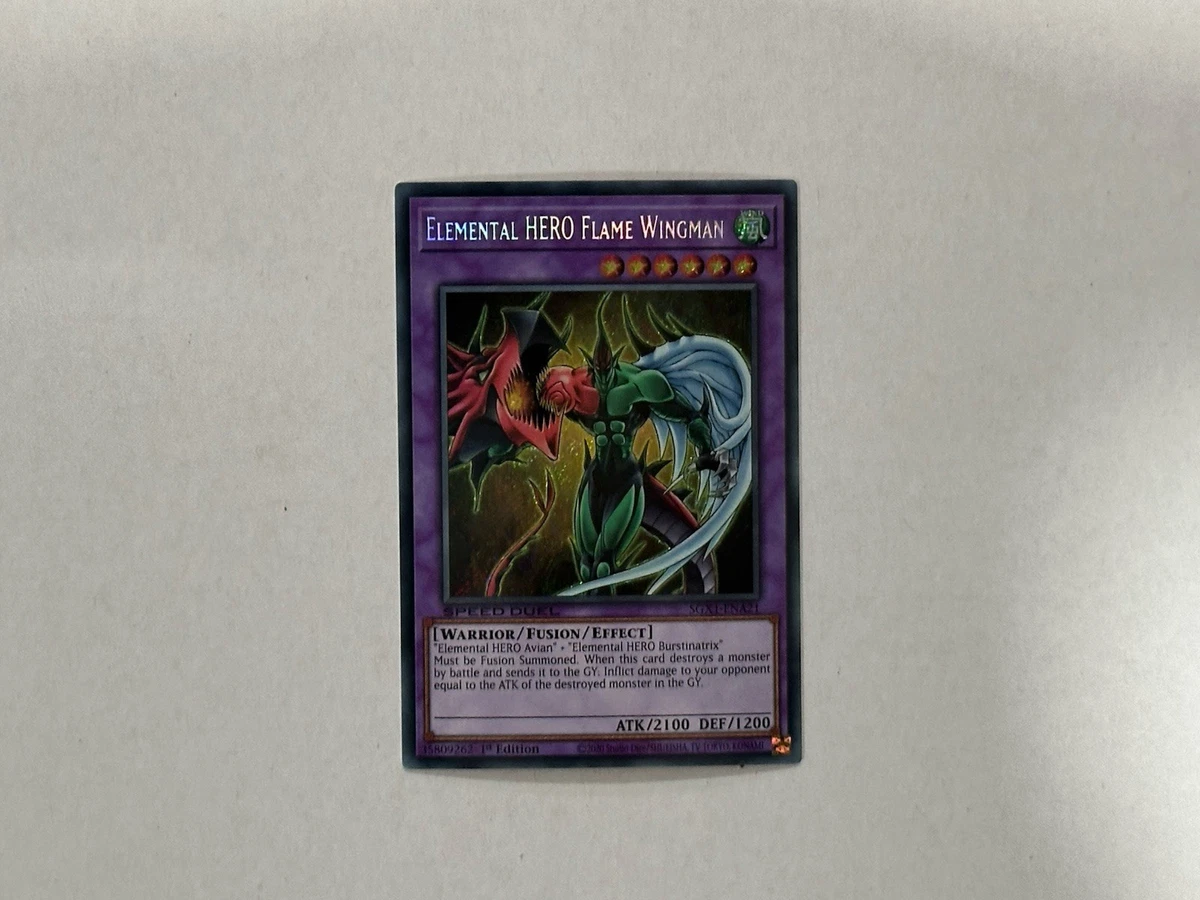 Elemental HERO Flame Wingman Yu-Gi-Oh! TCG Individual Trading Card