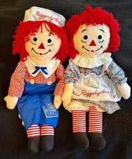 Raggedy Ann Andy Doll Set Andy 80th Birthday Editions w/Tags 25"