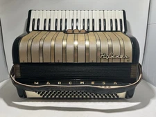 Hohner Marchesa Piano Accordion 41 120 - Black & Gold - As Is