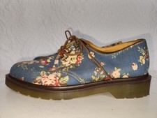 Dr. Doc Martens Shoes UK 6 US 8 Blue Floral V...