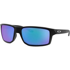 Oakley Men's Gibston Polarized Matte Black/Prizm Sapphire One Size Sunglasses