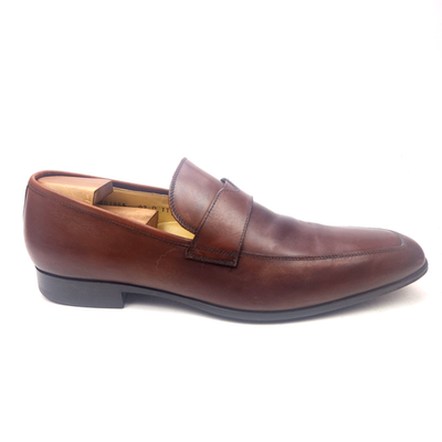 Santoni ブラウン ローファー　UK9 Santoni Brown Leather Penny Loafer-Size 11.5 D Italy | eBay